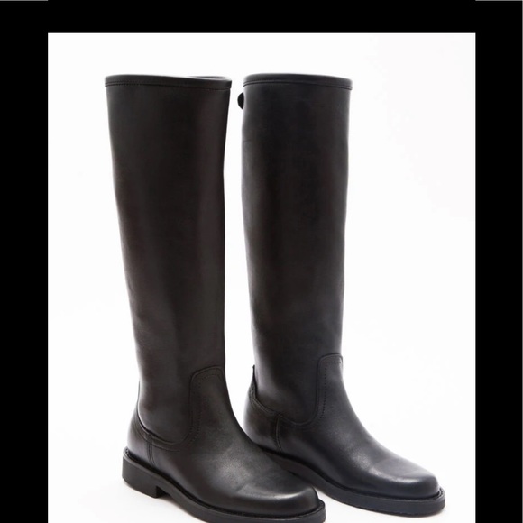 Roots Shoes - Roots tribe black leather tall equestrian boot